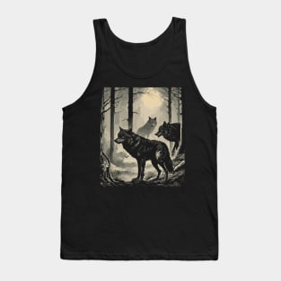 Wolves in the Woods Tank Top